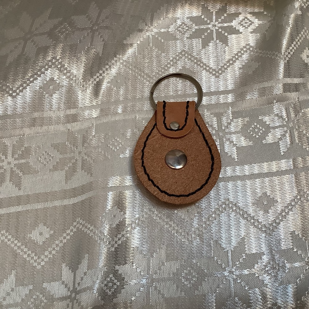 Keychain Leather Nautical Handmade - Picture 2 of 5